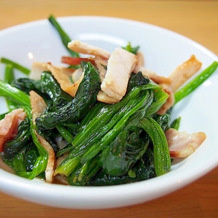 ほうれん草とハムのバター炒め レシピ 作り方 By よっちごはん 楽天レシピ